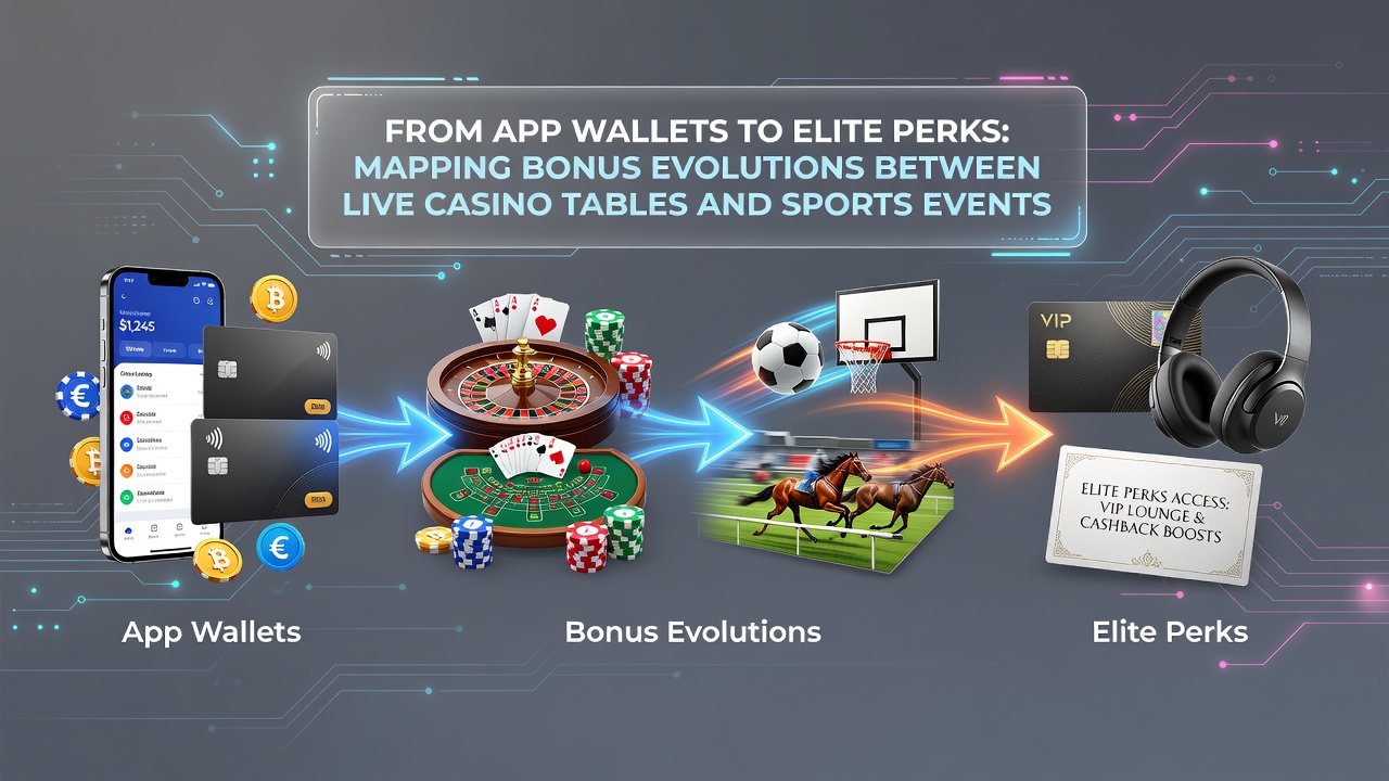 VIP dashboard illustrating elite perks connecting live dealer credits with sports event betting boosts