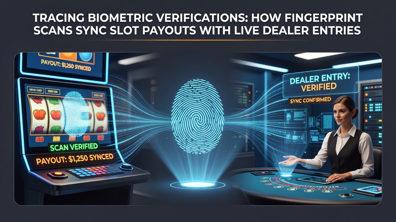 Mobile app screen displaying synced rewards across slots, live dealer, and sports betting sections after biometric verification