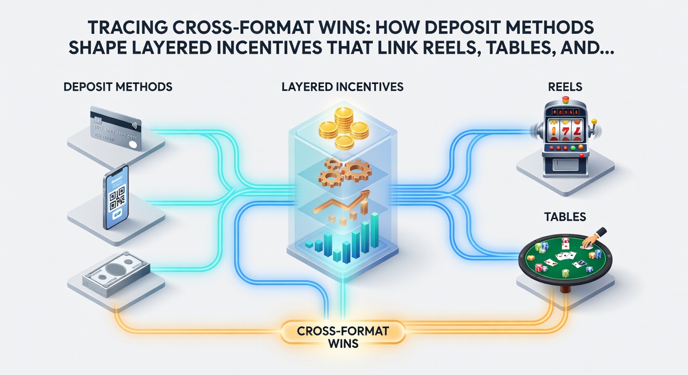 Flow chart illustrating how different deposit types unlock reel, table, and sports rewards in sequence